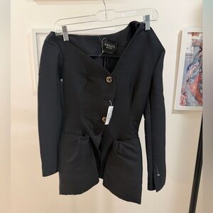 Awake Mode Tecno Stretch Black Women's Blazer